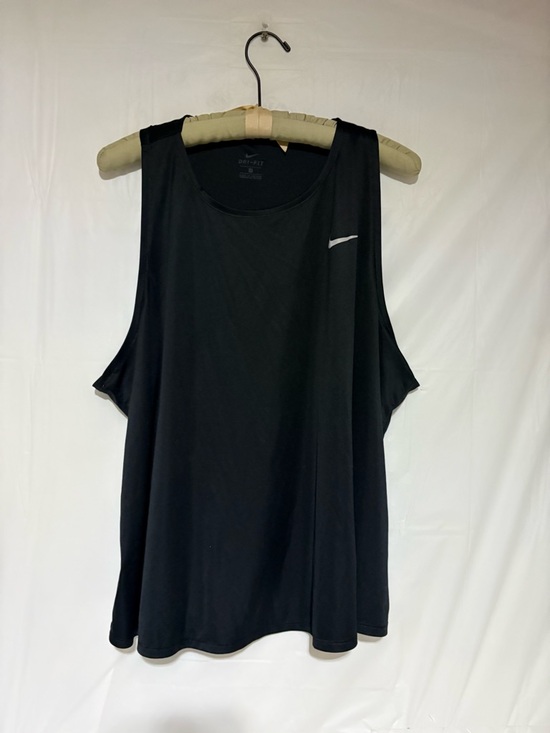 Nike Tops - Nike Black Athletic Dri-FIT Tee with White Swoosh